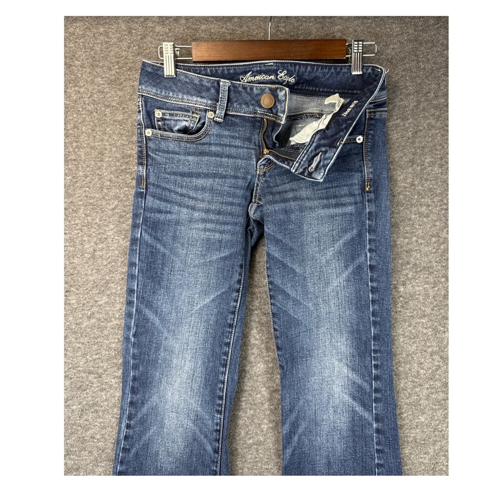 American Eagle Slim Boot Jeans Womens Size 2 Cowgirl Stretch Low Rise Country